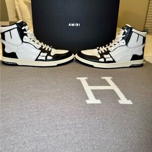 AMIRI Monochrome High-Top Sneakers